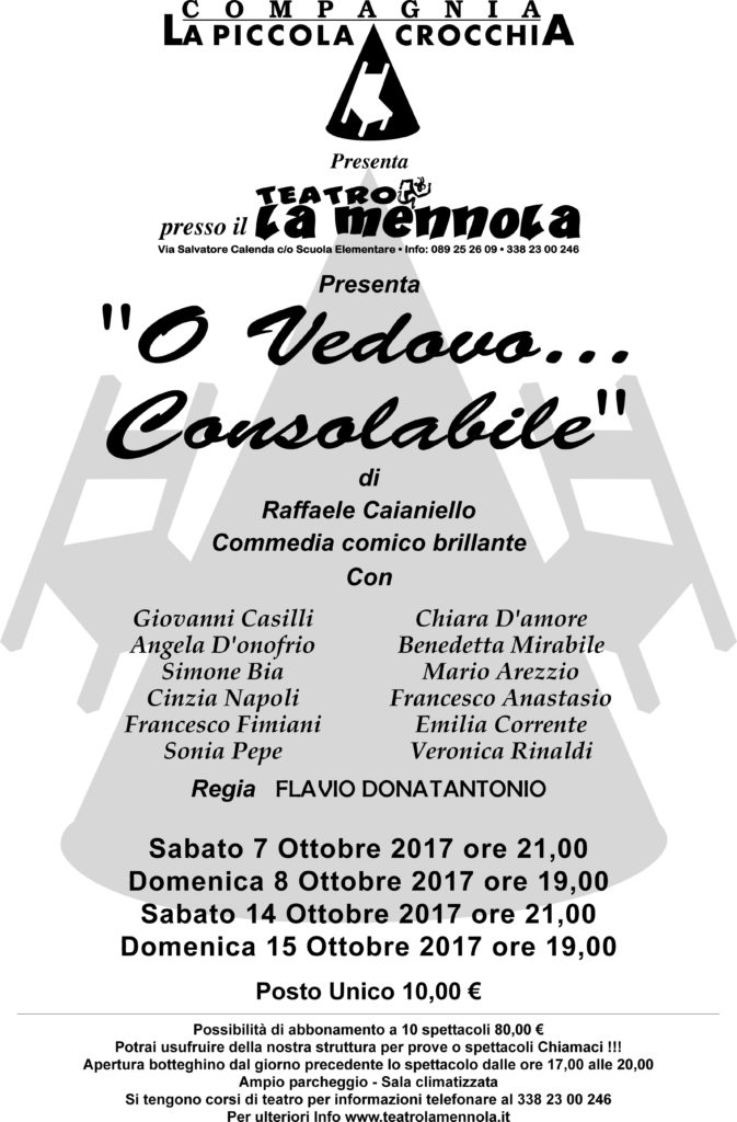 O vedovo... consolabile